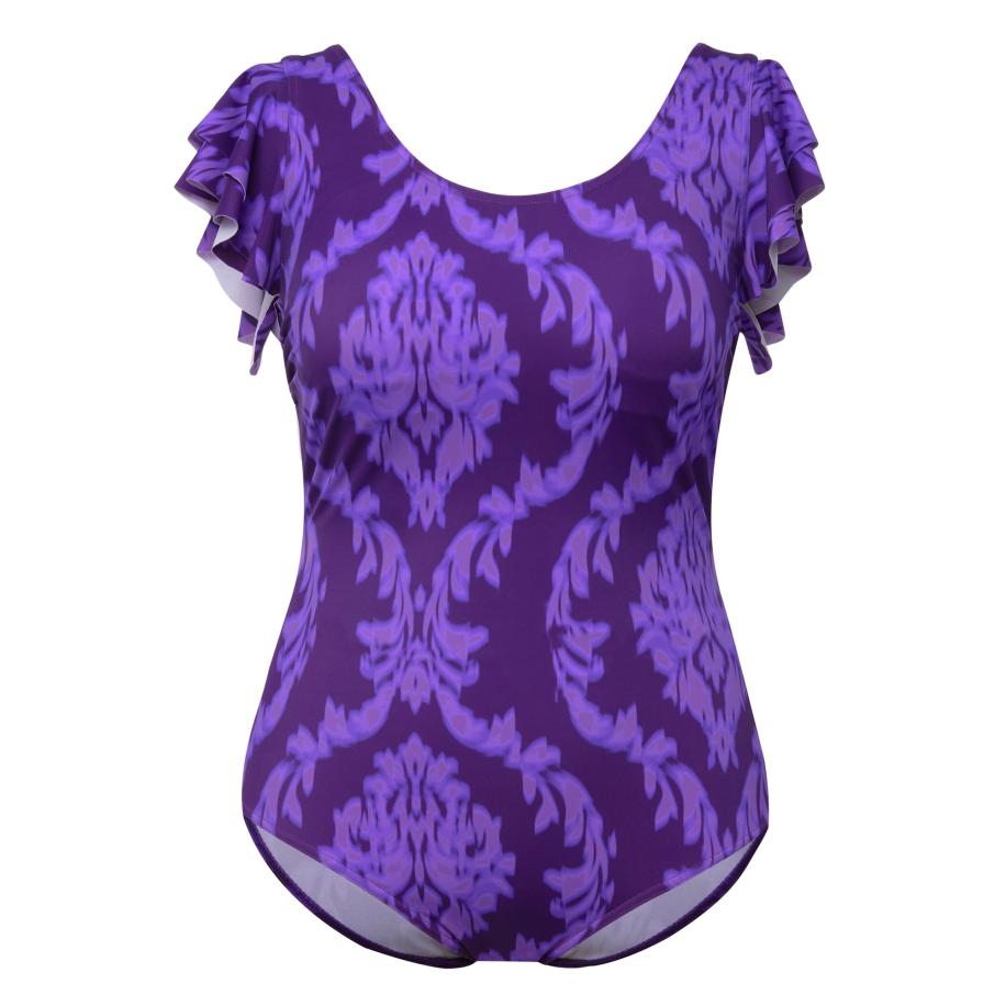 Ulla Popken Ulla Popken Badpak violetblauw -