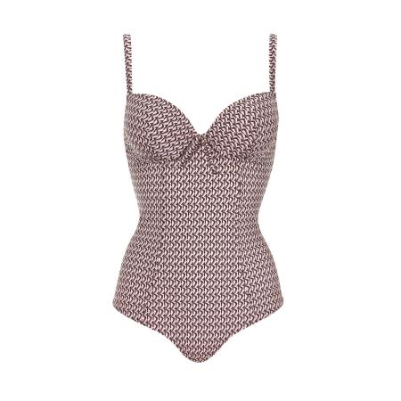 OLYMPIA OLYMPIA Badpak wijnrood / wit