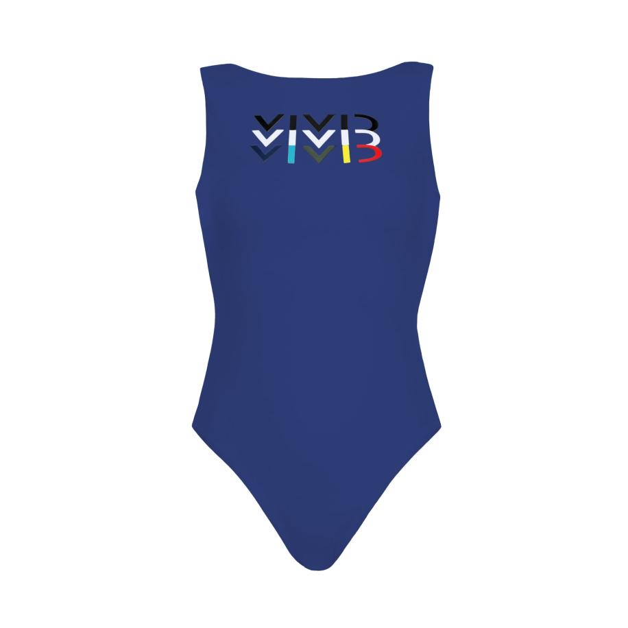 Vivid VIVID Badpak donkerblauw / zwart / wit -