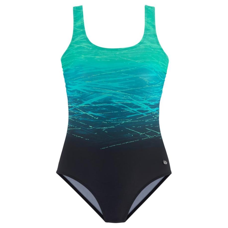 Lascana LASCANA Badpak petrol / jade groen / zwart -