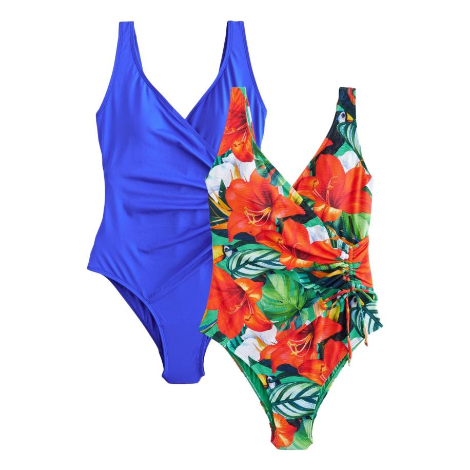 Next Next Badpak blauw / donkergroen / oranje / rood -