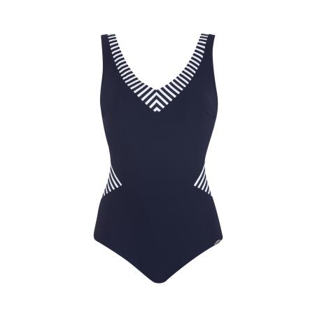 Sunflair SUNFLAIR Badpak donkerblauw / wit