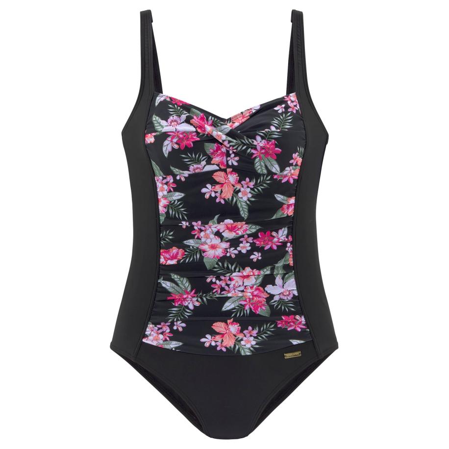 Lascana LASCANA Badpak groen / pink / zwart -