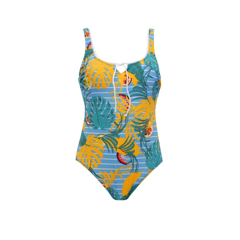 Vivid VIVID Badpak lichtblauw / goudgeel / rood / wit -