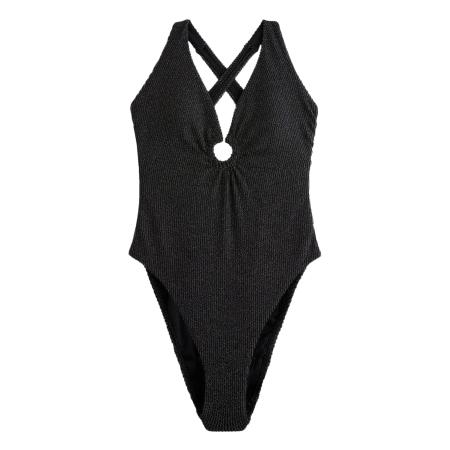 Next Next Badpak zwart gemêleerd