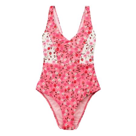 Next Next Badpak groen / pink / rood / wit