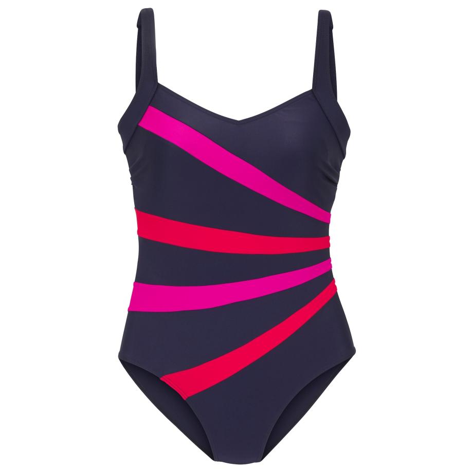 Lascana LASCANA Badpak marine / rosa / rood -