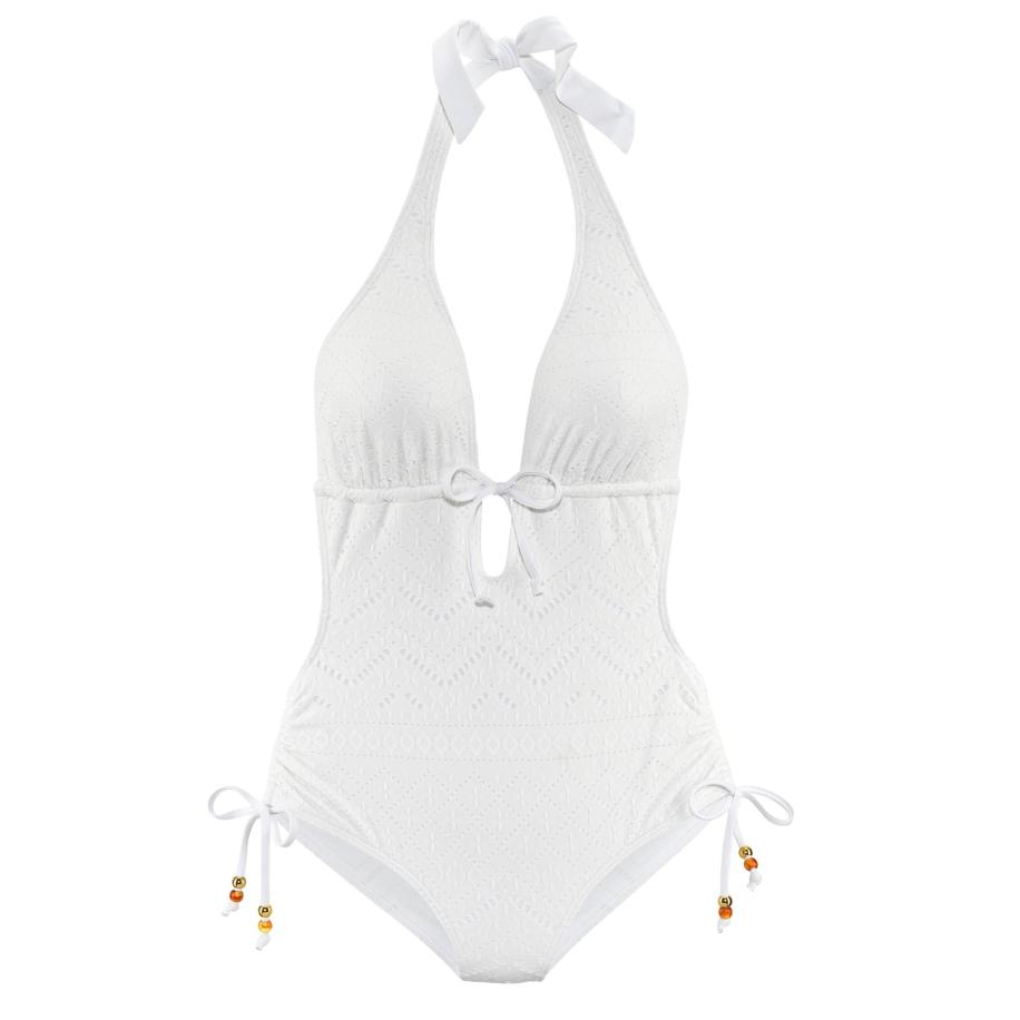 Lascana LASCANA Badpak bruin / wit -