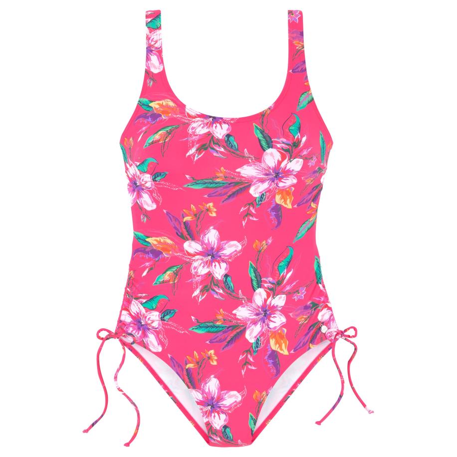 Lascana LASCANA Badpak Malia jade groen / lila / oranje / pink -