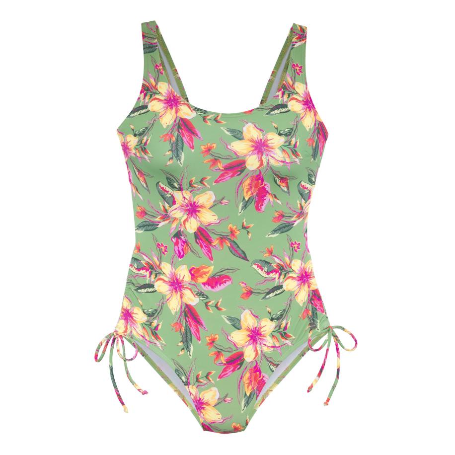 Lascana LASCANA Badpak Malia jade groen / lichtgroen / oranje / pink -