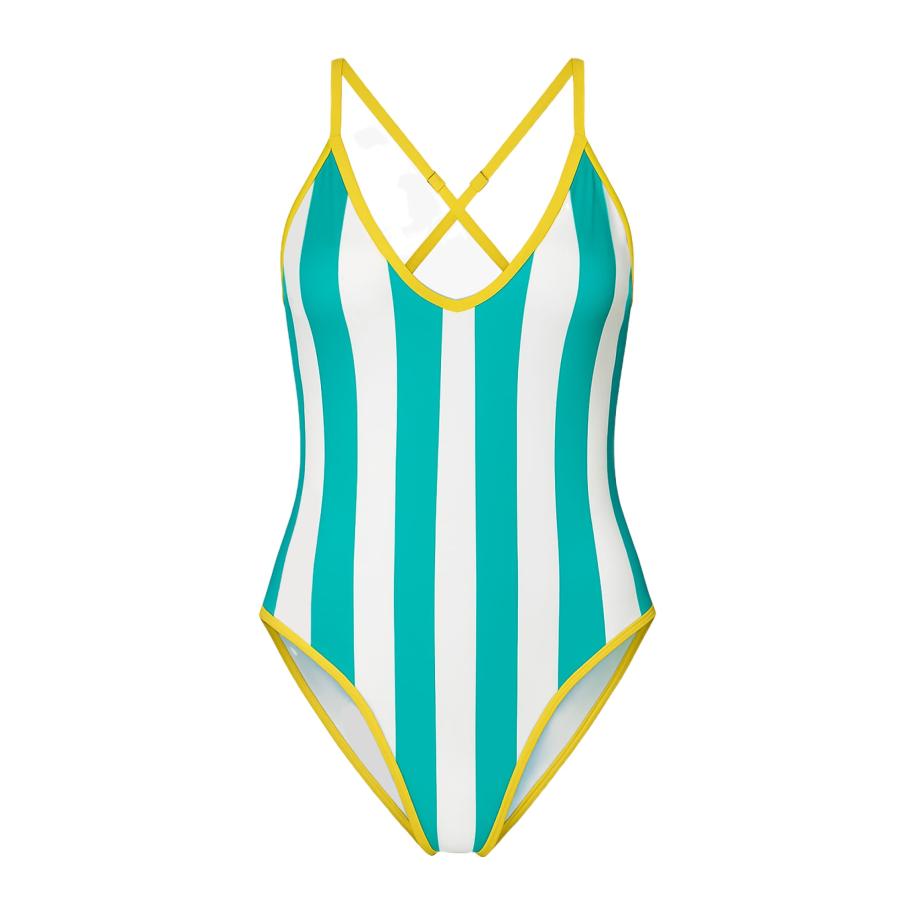 C&City C&City Badpak lichtgeel / petrol / wit -