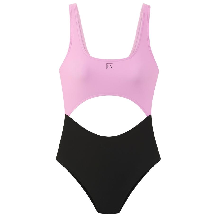 Lascana LASCANA ACTIVE Sportbadpak lichtlila / zwart -