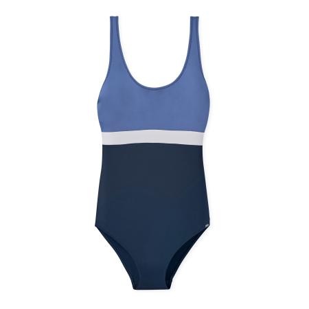 Schiesser SCHIESSER Badpak Ocean Swim blauw / donkerblauw / wit