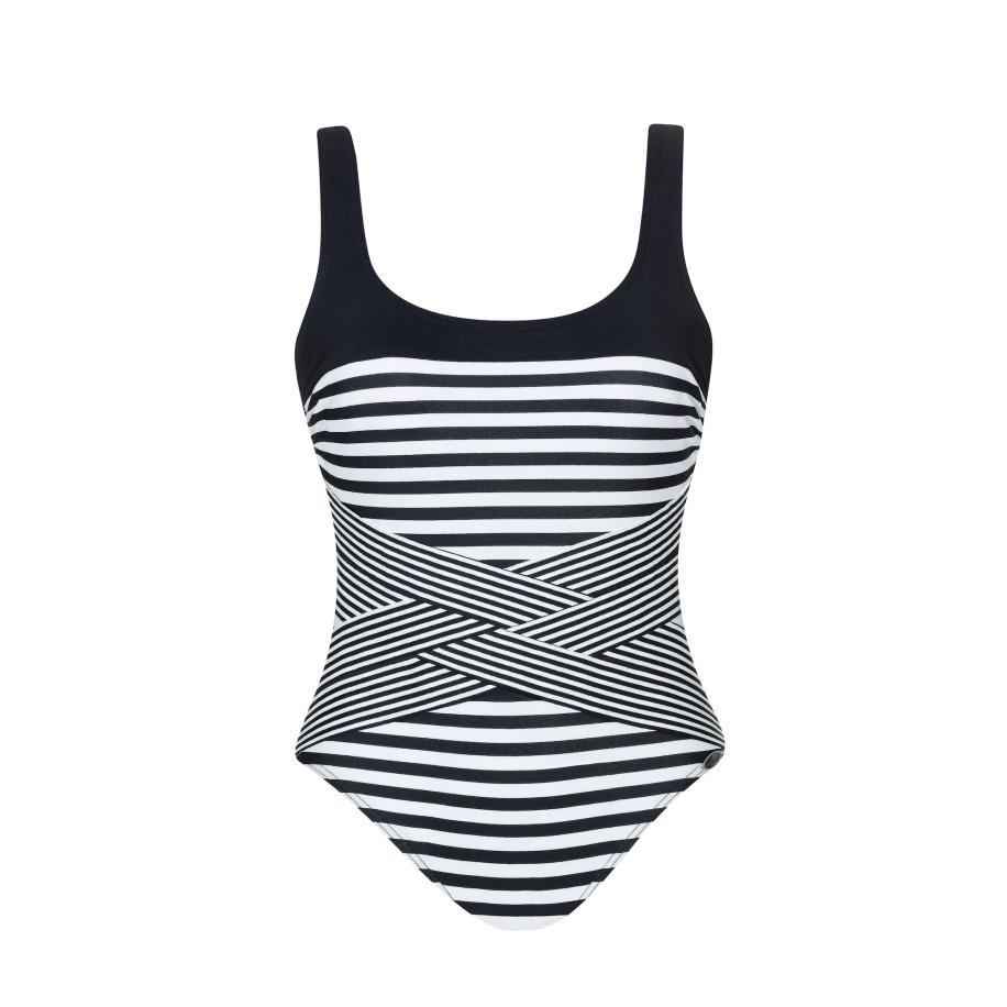 Sunflair SUNFLAIR Badpak zwart / wit -