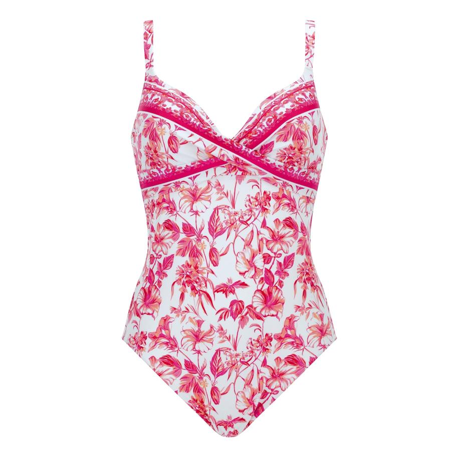 OLYMPIA OLYMPIA Badpak abrikoos / pink / donkerroze / wit -