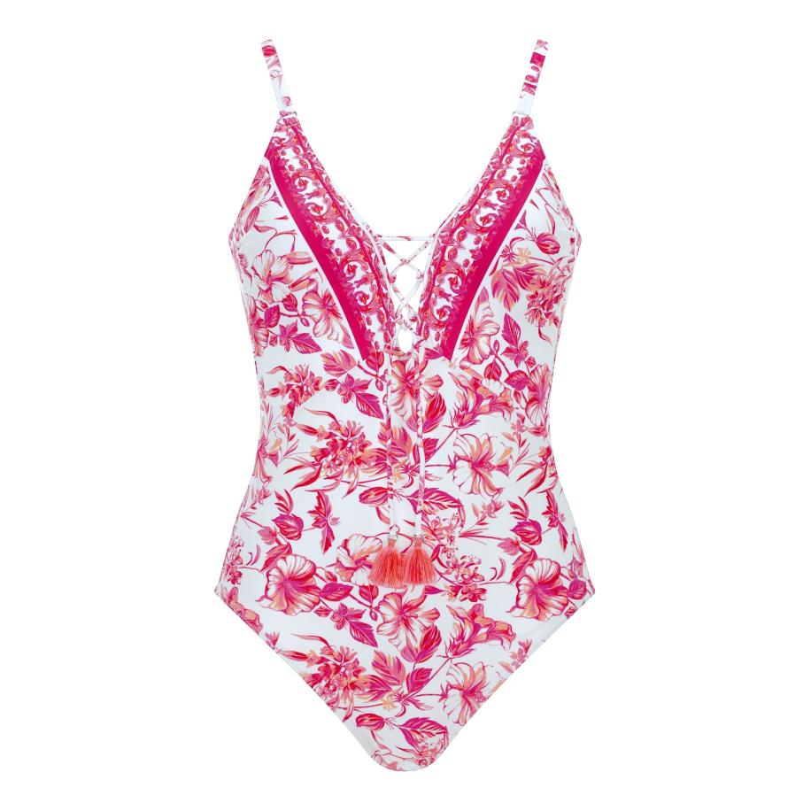 OLYMPIA OLYMPIA Badpak pink / rosa / wit -