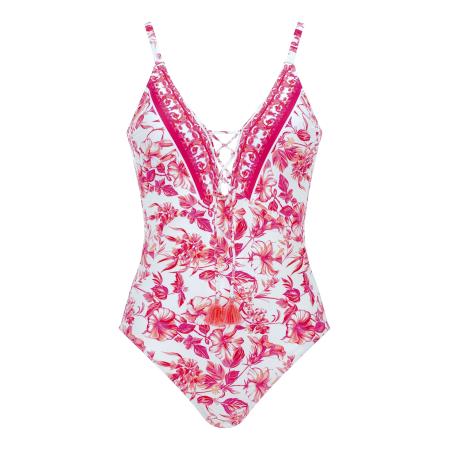 OLYMPIA OLYMPIA Badpak pink / rosa / wit