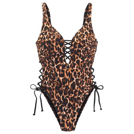 Bruno Banani Bruno Banani Badpak crème / bruin / karamel / zwart