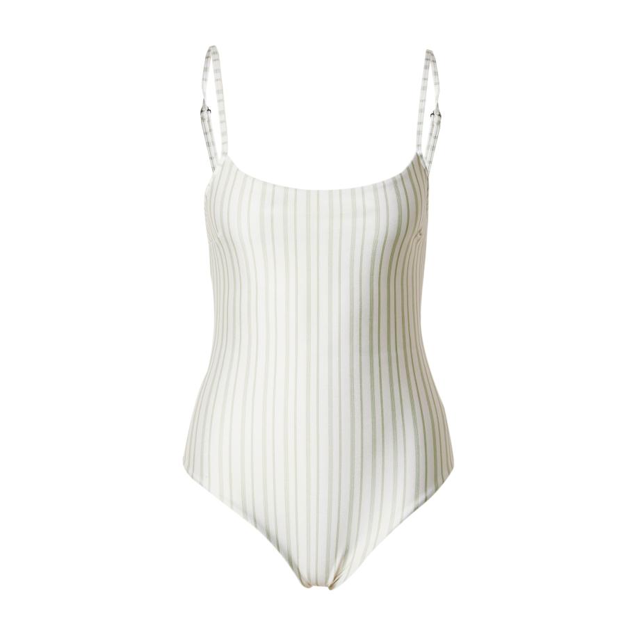 Samsøe & Samsøe Samsøe Samsøe Badpak Leah lichtgroen / wit -