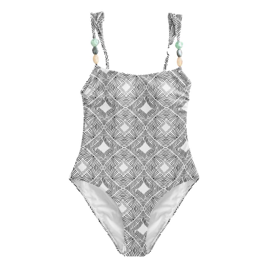 Next Next Badpak zwart / wit -