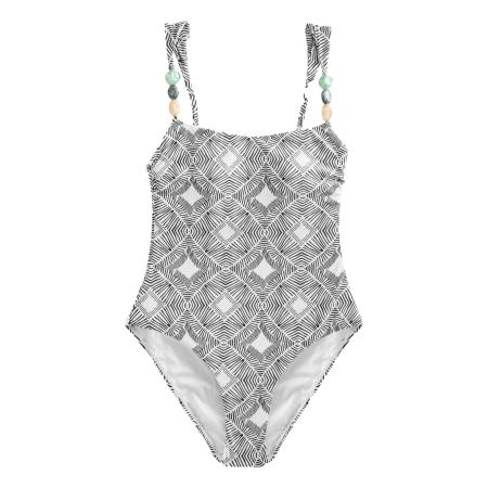 Next Next Badpak zwart / wit