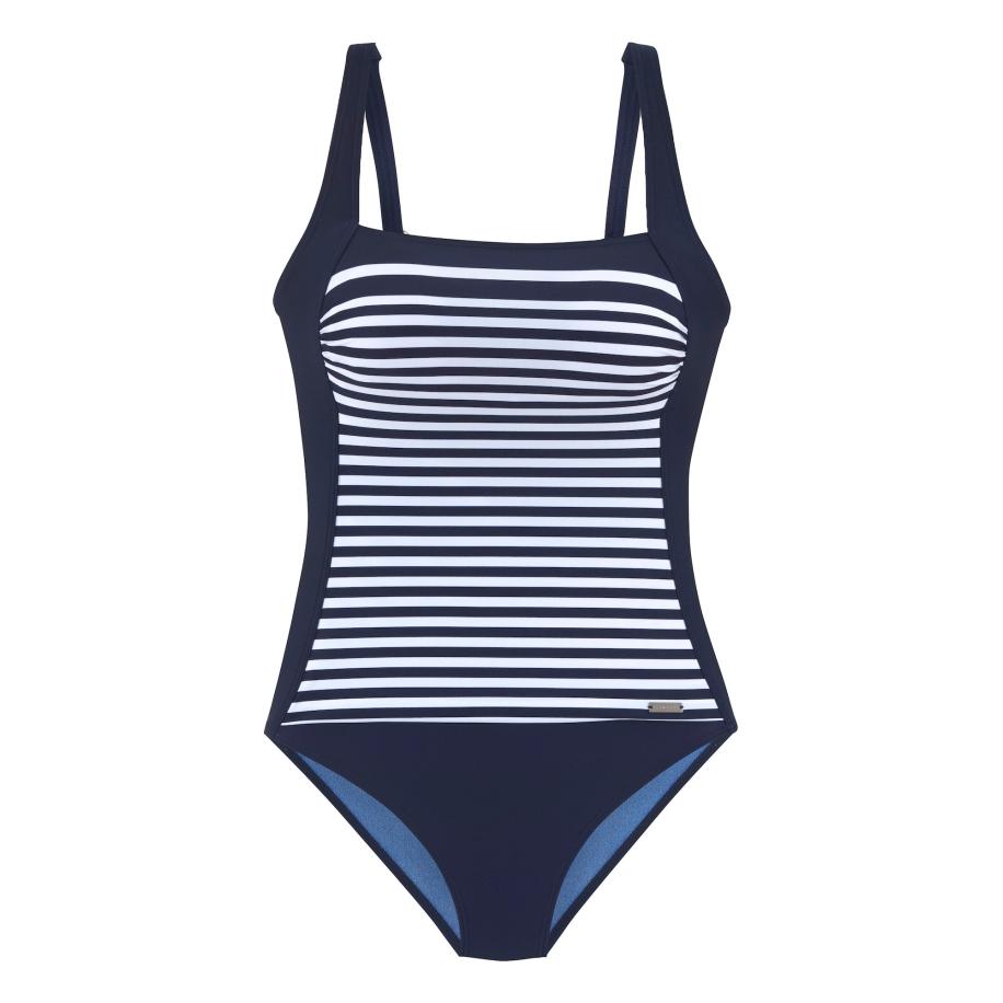 Lascana LASCANA Badpak marine / wit -