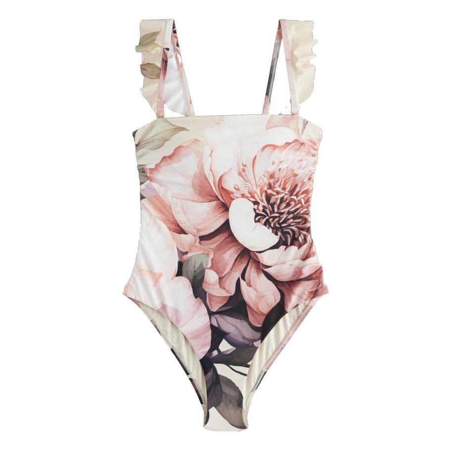 Next Next Badpak beige / navy / groen / oudroze / natuurwit -