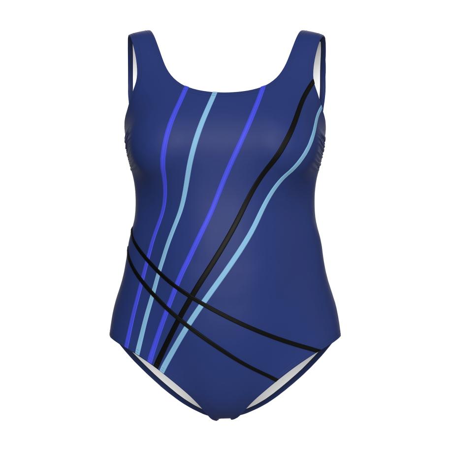 Ulla Popken Ulla Popken Badpak donkerblauw -