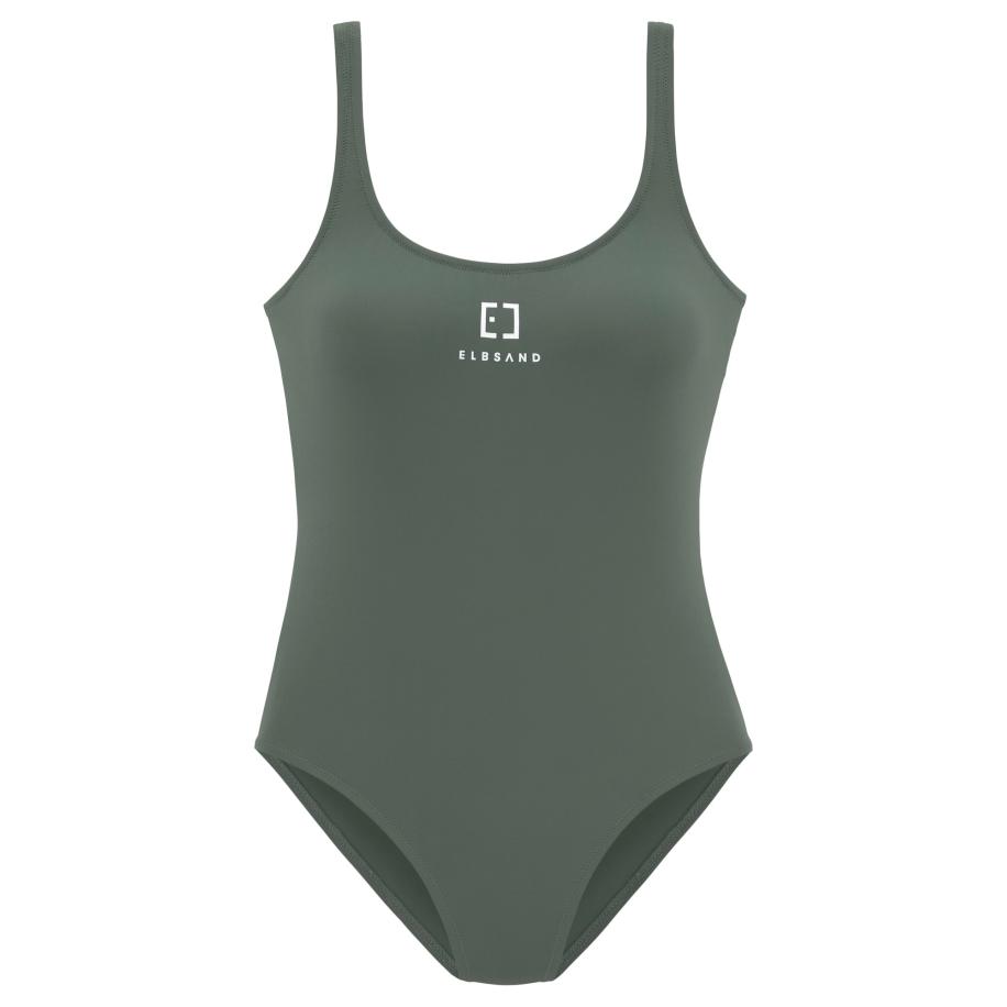 Elbsand Elbsand Badpak olijfgroen / zwart / wit -