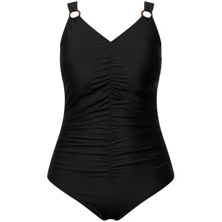 Ulla Popken Ulla Popken Badpak bruin / zwart