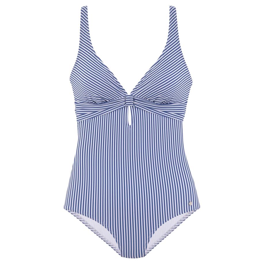 s.Oliver s.Oliver Badpak blauw / wit -