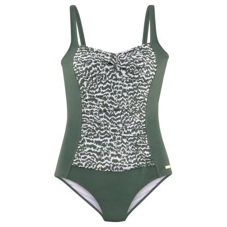 Lascana LASCANA Badpak donkergroen / wit