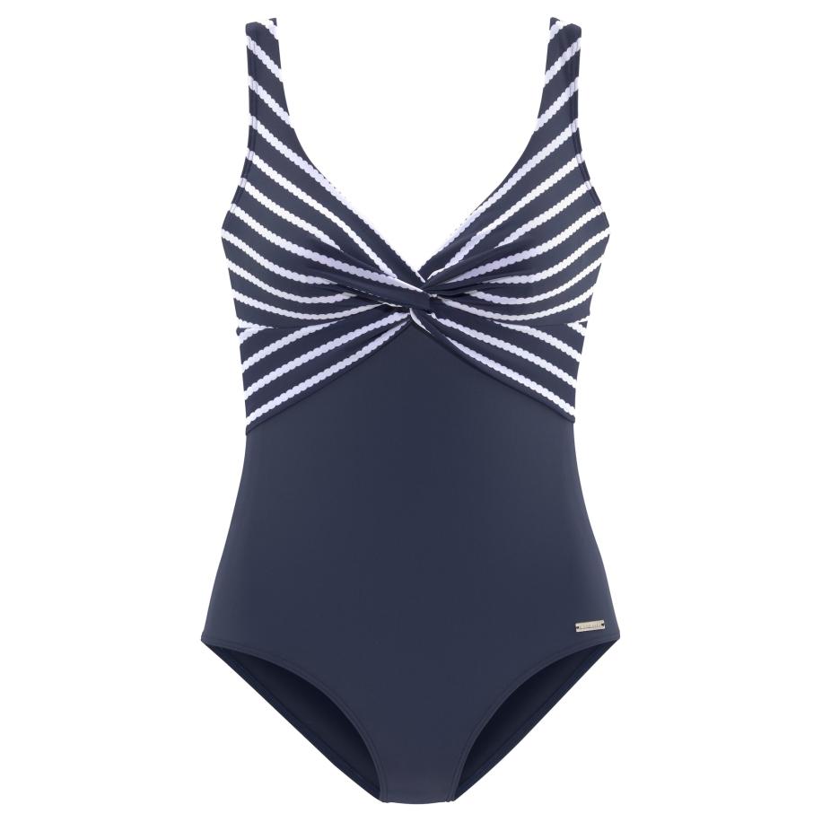 Lascana LASCANA Badpak navy / wit -