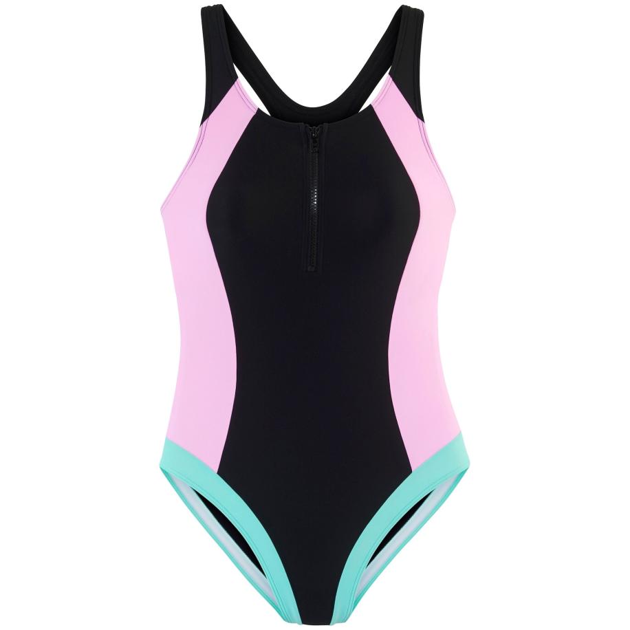 Lascana LASCANA ACTIVE Sportbadpak lichtgroen / pink / zwart -