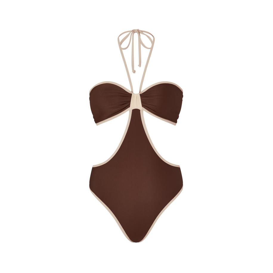 Moda Minx Moda Minx Badpak beige / bruin -