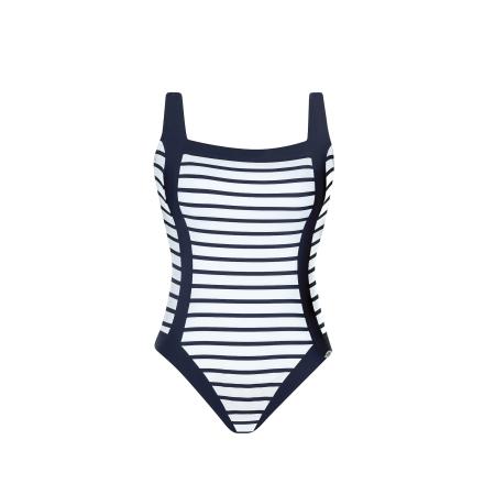 Sunflair SUNFLAIR Badpak donkerblauw / wit