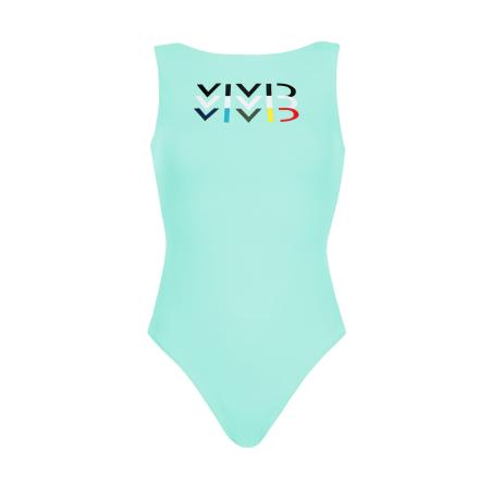 Vivid VIVID Badpak aqua / rood / zwart / wit