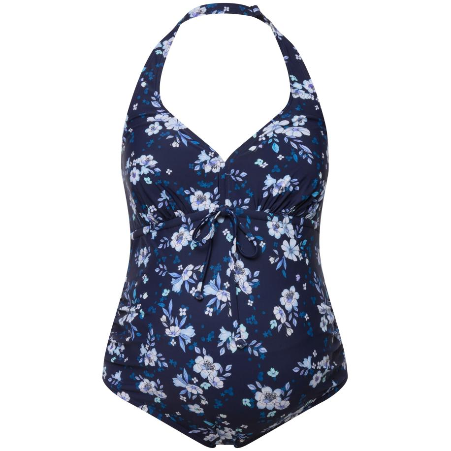 Ulla Popken Ulla Popken Badpak marine / wit -