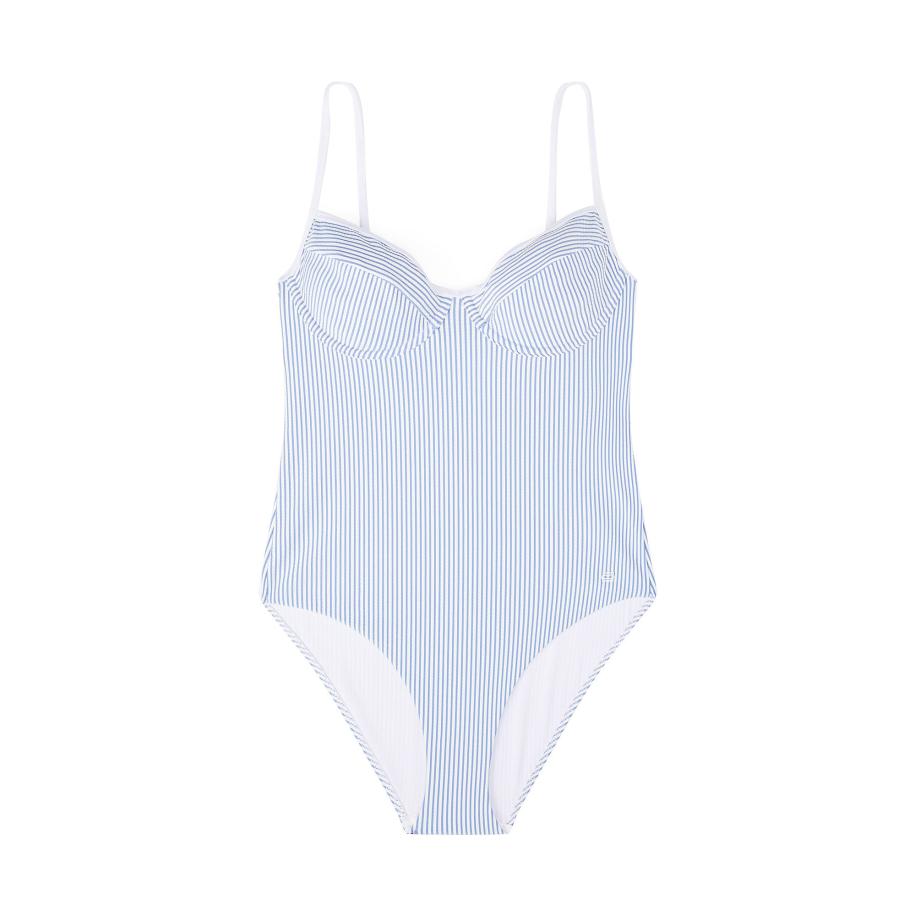 Tommy Hilfiger TOMMY HILFIGER Badpak blauw / wit -