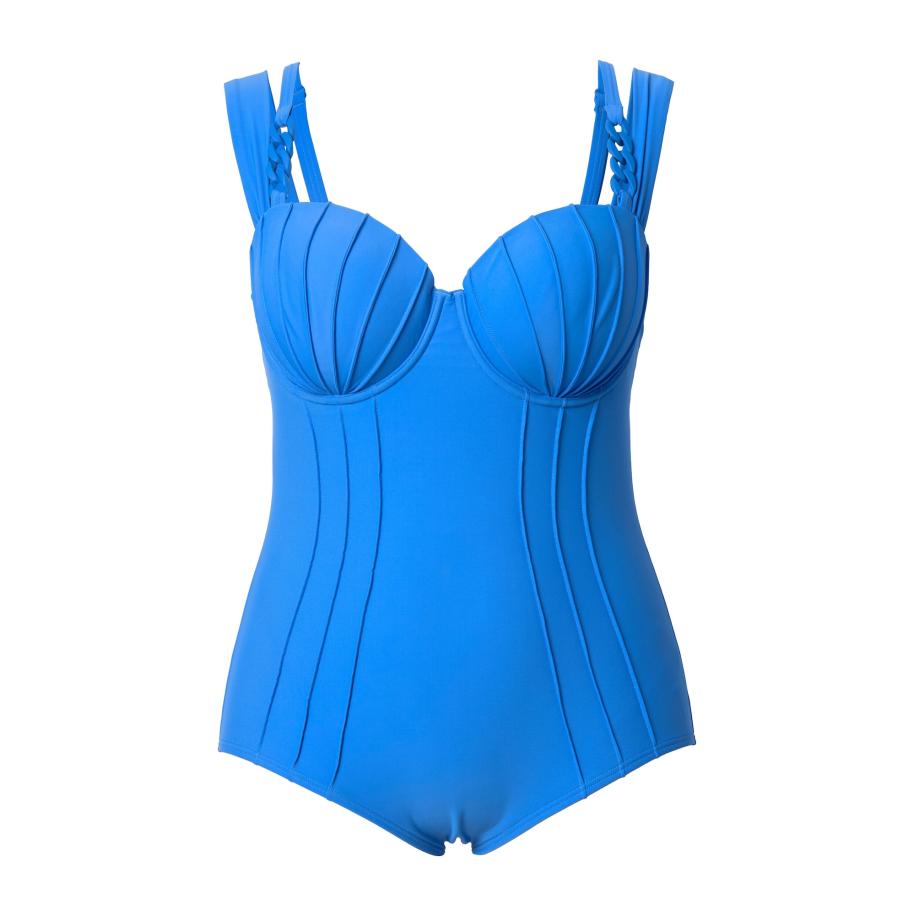 Ulla Popken Ulla Popken Badpak blauw -