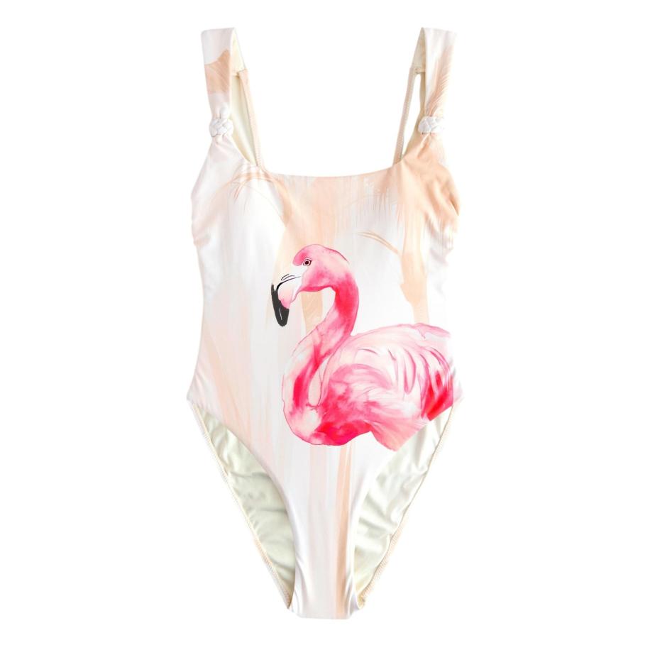 Next Next Badpak pink / poederroze / zwart / wit -