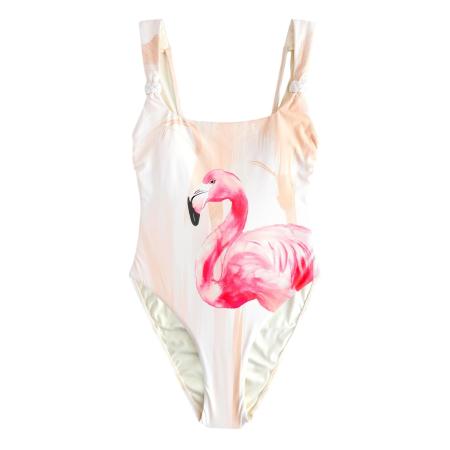 Next Next Badpak pink / poederroze / zwart / wit