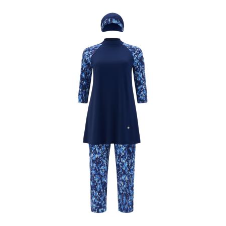 C&City C&City Badpakjurk marine / neonblauw