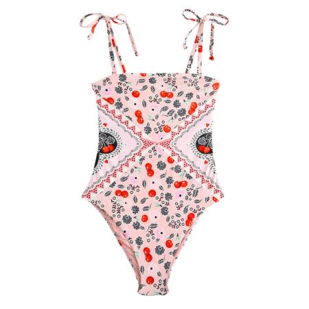 Next Next Badpak Cath Kidston rosa / knalrood / zwart / wit