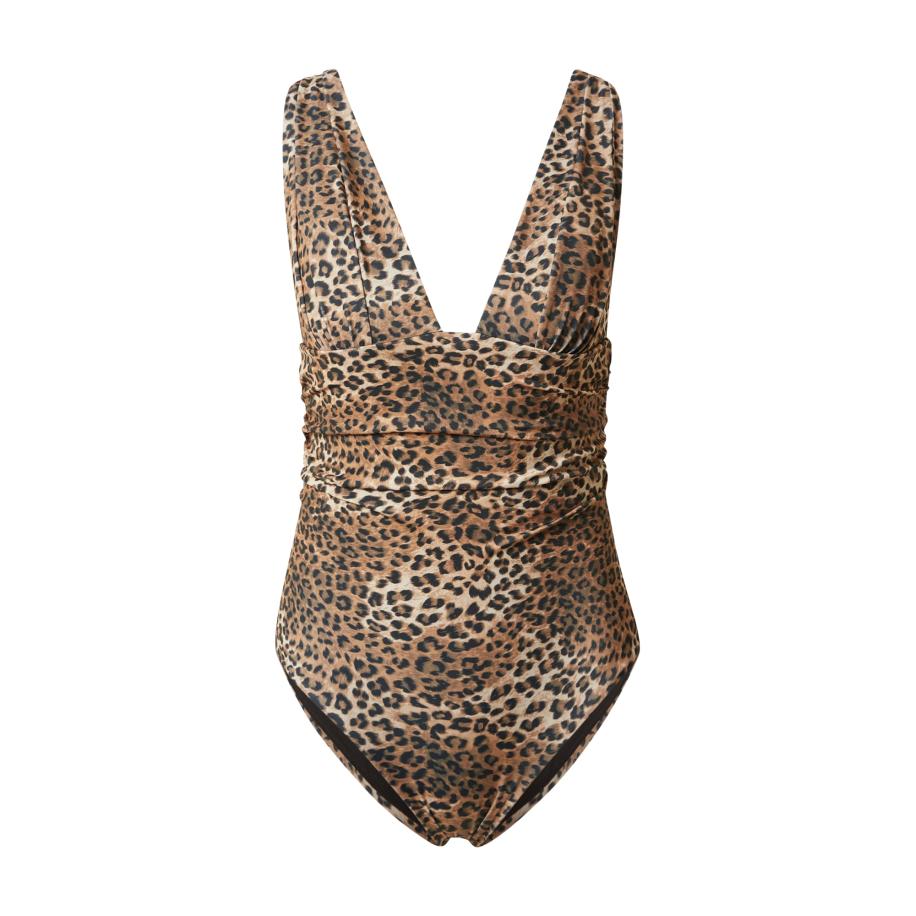 Hunkemöller Badpak bruin / taupe / zwart Grijs