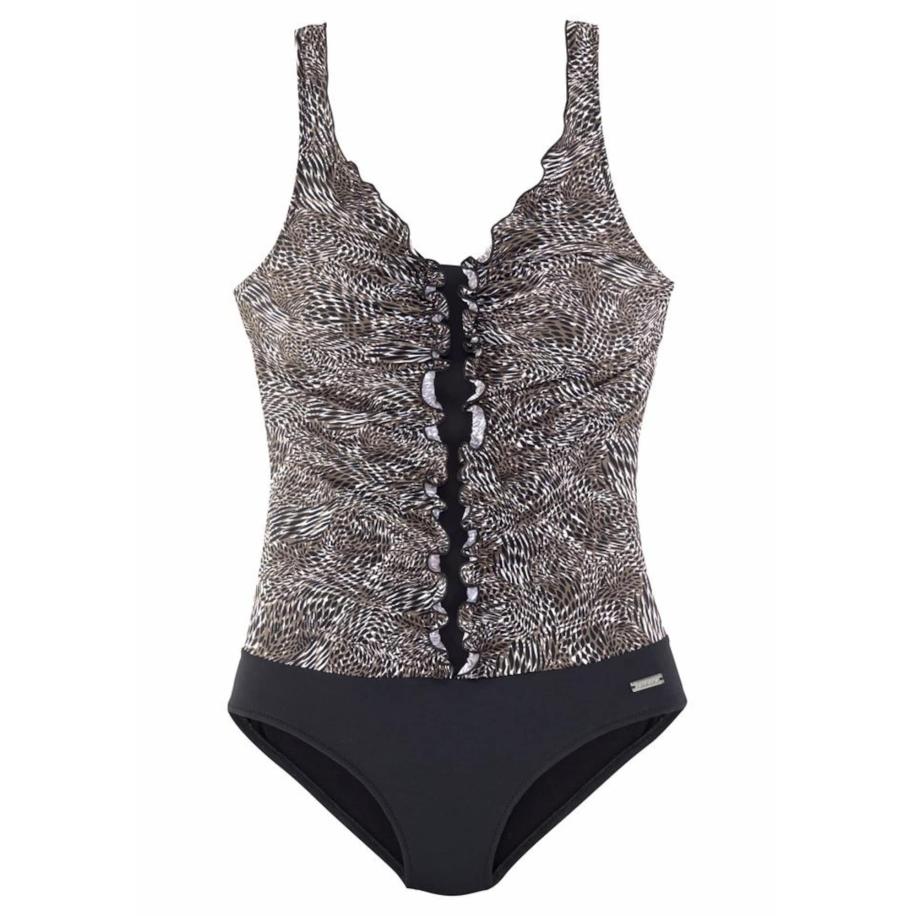 Lascana LASCANA Shaping-badpak grijs / zwart -