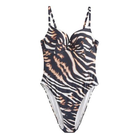 Next Next Badpak bruin / cappuccino / zwart