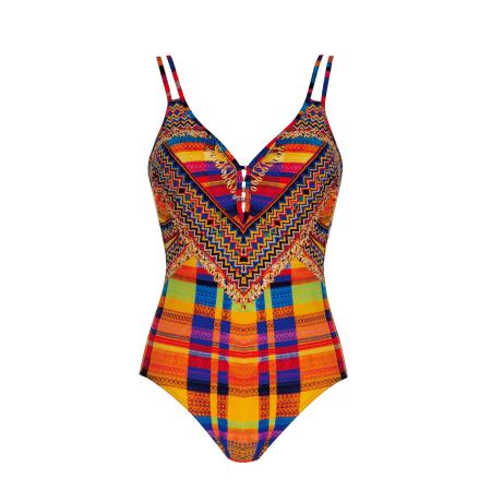 Sunflair SUNFLAIR Badpak blauw / mintgroen / oranje / rood