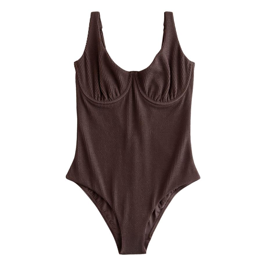 Next Next Badpak chocoladebruin -