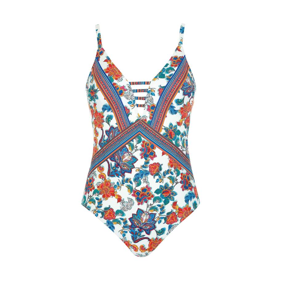 OLYMPIA OLYMPIA Badpak azuur / oranje / rood / wit -